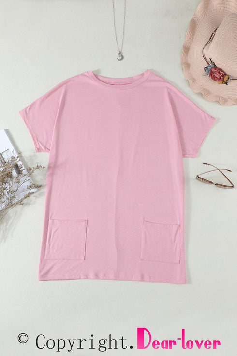 Casual Oversize T-Shirt With Pockets